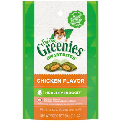 Feline Greenies Smartbites Healthy Indoor Chicken Flavor Natural Treats for Cats - 2.1 Oz - Image 1