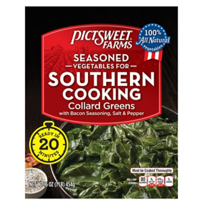 Pictsweet Farms Seasoned Vegetables For Southern Cooking, Collard Greens, Frozen, 16 Oz - 16 OZ - Image 3