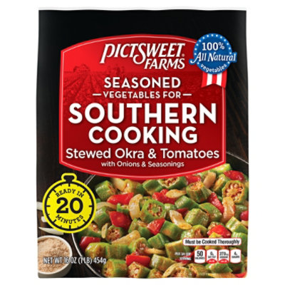 Pictsweet Farms Stewed Okra & Tomatoes Frozen, 16 Oz - 16 OZ - Image 3