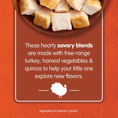 Happy Baby Organics Stage 3 Turkey Vegetables & Quinoa Skillet Baby Food Pouch - 3.5 Oz - Image 2