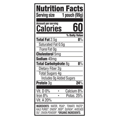 Happy Baby Organics Beef Vegetable & Quinoa Stew - 3.5 Oz - Image 3