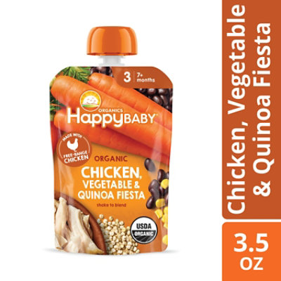 Happy Baby Organics Chiken Vegetable & Quinoa Fiesta - 3.5 Oz - Image 1