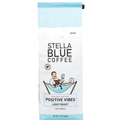 Stella Blue Ground Coffee Postive Vibes - 12 OZ - Image 1