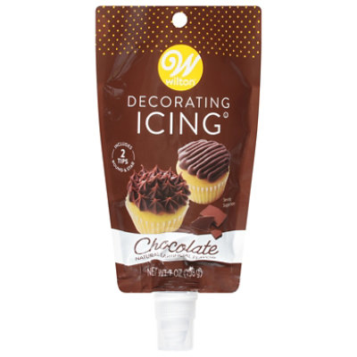 Wilton Chocolate Icing Pouch With Tips - 7 OZ - Image 1
