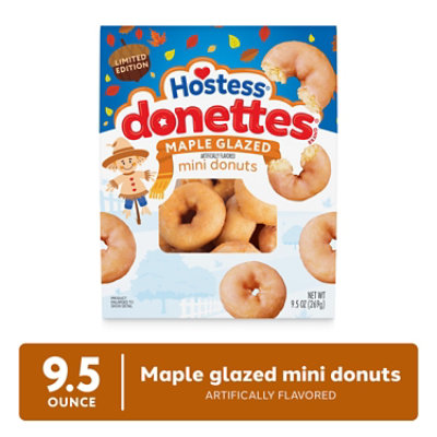 Hostess Maple Glazed Donettes Bag  Maple Donuts - 9.5 Oz
