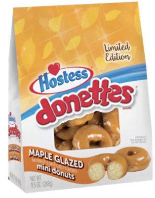 Hostess Maple Glazed Donettes Bag  Maple Donuts - 9.5 Oz - Image 1