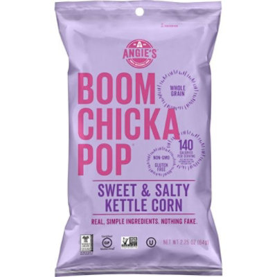 Angies Boomchickapop Sweet and Salty Kettle Corn Popcorn - 2.25 Ounce (Pack of 6) - Image 1