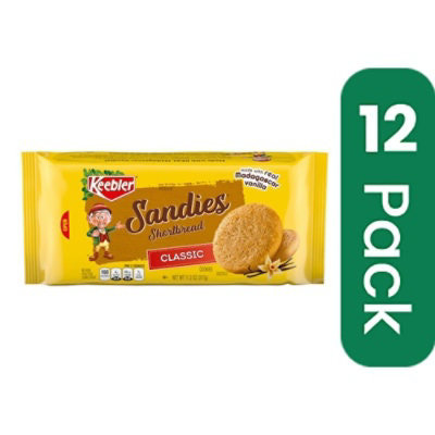Keebler Sandies Classic Shortbread Cookies - 11.2 Ounce (Pack of 12) - Image 1