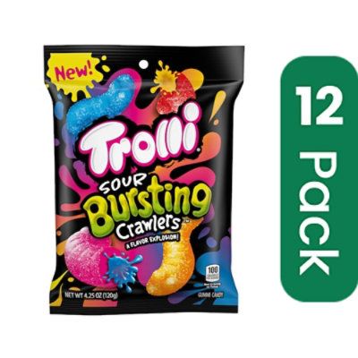 Trolli Bursting Crawlers Gummy Candy - 4.25 Ounce (Pack of 12) - Image 1
