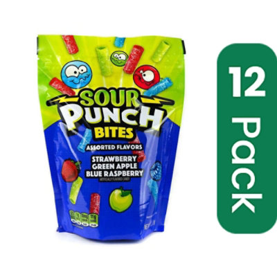Sour Punch Bites Assorted Candy - 9 Ounce (Pack of 12) - Image 1