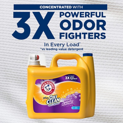 Arm & Hammer Liquid Detergent Plus Oxi Clean With Odor Blasters, Fresh Burst - 138 Fl. Oz - 138 FZ - Image 3