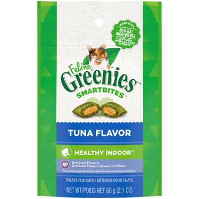 Feline Greenies Smartbites Healthy Indoor Tuna Flavor Natural Treats for Cats - 2.1 Oz - Image 1