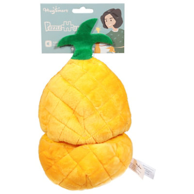 Dog Puzzle 2-in-1 Plush Toy - Pineapple Single Pack Size 8.7 X4.7 X4.7 - EA - Image 3