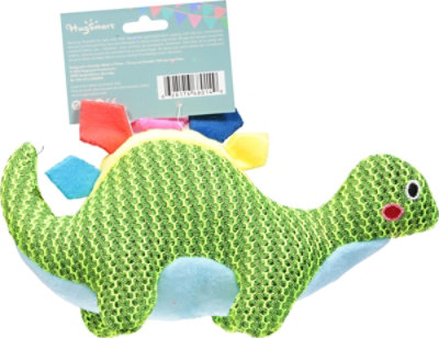 Hugsmart Pet Dog Toys Fuzzy Friendz Dinosaur Land Stego Single Pack Size 10.6x6x2.8 - EA - Image 4