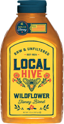 Local Hive Wildflower Honey 32oz Bottle - 32 OZ - Image 4