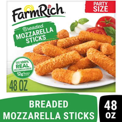 Farm Rich Breaded Mozzarella Sticks, 48 Oz - 48 OZ - Image 1