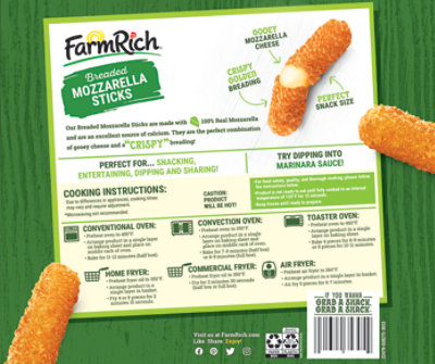 Farm Rich Breaded Mozzarella Sticks, 48 Oz - 48 OZ - Image 6