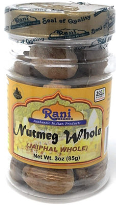 Rani Brand Authentic Indian Products -  Nutmeg (Jaiphul) Whole - 3oz (85g) - Image 1