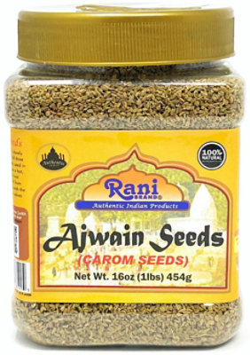 Rani Brand Authentic Indian Products - Ajwain Seeds (Carom Bishops Weed) - 16oz (1lb) 454g - Image 1