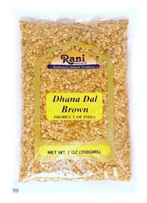 Rani Brand Authentic Indian Products - Dhana Dal (Roasted Coriander Seeds) Brown - 7oz (200g) - Image 1