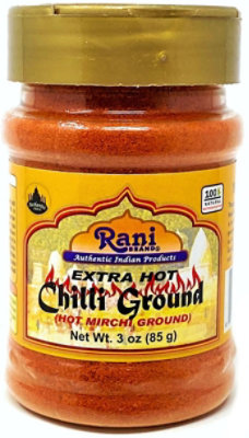 Rani Brand Authentic Indian Products - Extra Hot Chilli Powder - 3oz (85g) - Image 1