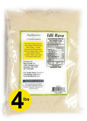 Rani Brand Authentic Indian Products - Idly Rava (Parboiled Cream of Rice) - 64oz (4lbs) 1.81kg - Image 2