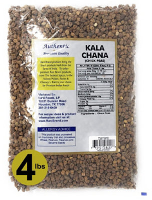 Rani Brand Authentic Indian Products - Kala Chana (Desi Chickpeas with Skin) - 64oz (4lbs) 1.81kg - Image 2