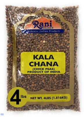 Rani Brand Authentic Indian Products - Kala Chana (Desi Chickpeas with Skin) - 64oz (4lbs) 1.81kg - Image 1