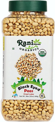 Rani Brand Authentic Indian Products - Organic Black Eyed Peas (Dried Lobia) - 32oz (2lbs) 908g - Image 1