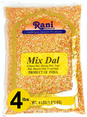 Rani Brand Authentic Indian Products - Mixed Dal (5 Split Dals) - 64oz (4lbs) 1.81kg - Image 1
