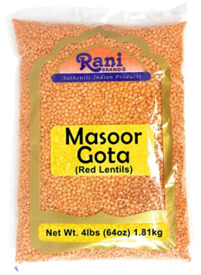 Rani Brand Authentic Indian Products - Masoor Gota (Football) - 64oz (4lbs) 1.81kg - Image 1