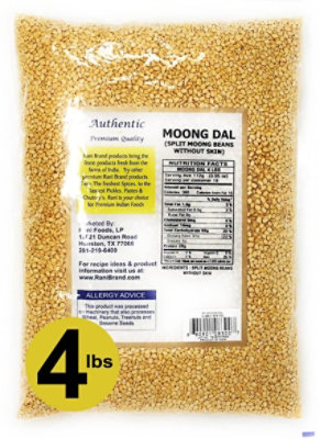 Rani Brand Authentic Indian Products - Moong Dal (Split Moong Beans Skinless) - 64oz (4lbs) 1.81kg - Image 2