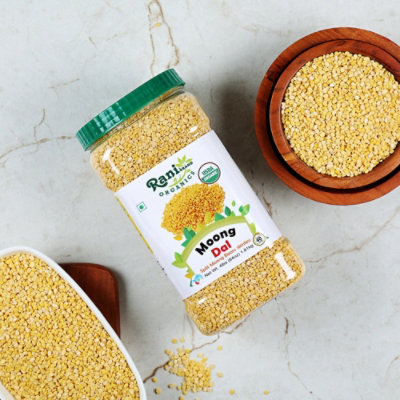 Rani Brand Authentic Indian Products - Organic Moong Dal (Split Moong Beans Skinless) - 64oz (4lbs) - Image 3