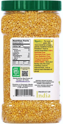 Rani Brand Authentic Indian Products - Organic Moong Dal (Split Moong Beans Skinless) - 64oz (4lbs) - Image 4