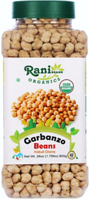 Rani Brand Authentic Indian Products - Organic Garbanzo Beans (Kabuli Chana) - 28oz (800g) - Image 1