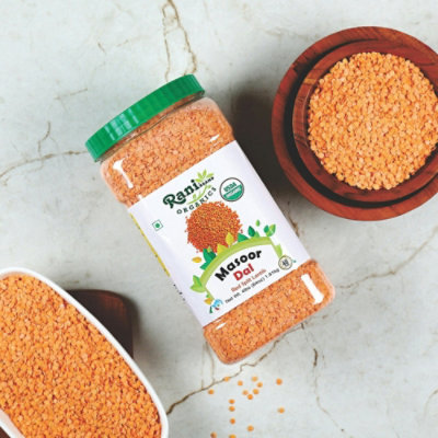 Rani Brand Authentic Indian Products - Organic Masoor Dal (Red Split Lentils) - 64oz (4lbs) 1.81kg - Image 2