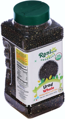 Rani Brand Authentic Indian Products - Organic Urid/Urad Whole Black - 32oz (2lbs) 908g - Image 2