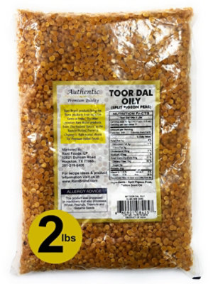 Rani Brand Authentic Indian Products - Toor Dal (Split Pigeon Peas) Oily - 32oz (2lbs) 908g - Image 2