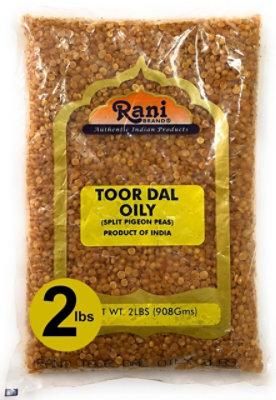 Rani Brand Authentic Indian Products - Toor Dal (Split Pigeon Peas) Oily - 32oz (2lbs) 908g - Image 1