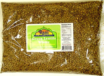 Rani Brand Authentic Indian Products -  Green Lentils Whole 4lb - Image 1
