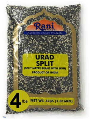 Rani Brand Authentic Indian Products - Urad Split (Split Matpe Beans w/Skin) - 64oz (4lbs) 1.81kg - Image 1