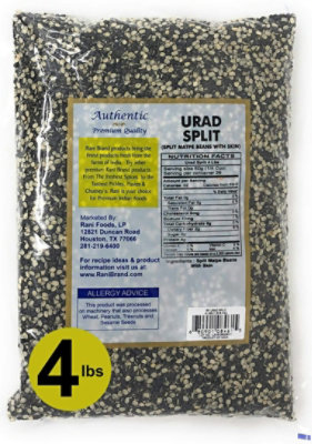 Rani Brand Authentic Indian Products - Urad Split (Split Matpe Beans w/Skin) - 64oz (4lbs) 1.81kg - Image 3