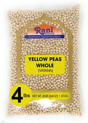 Rani Brand Authentic Indian Products - Yellow Peas Whole Dried (Vatana, Matar) - 64oz (4lbs) 1.81kg - Image 1