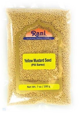 Rani Brand Authentic Indian Products - Yellow Mustard Seeds Whole - 7oz (200g) - Image 1