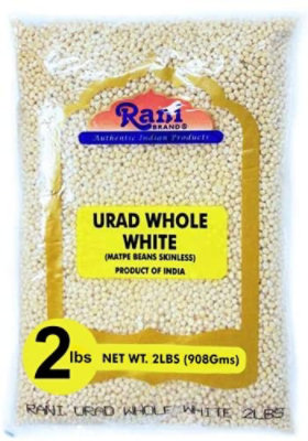 Rani Brand Authentic Indian Products - Urad Gota White (Matpe Beans Skinless) - 32oz (2lbs) 908g - Image 1