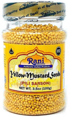 Rani Brand Authentic Indian Products - Yellow Mustard Seeds Whole - 3.5oz (100g) - Image 1
