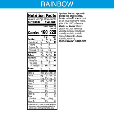 Kelloggs Rice Krispies Cereal Fruity Rainbow 11.1oz - 11.1 OZ - Image 4