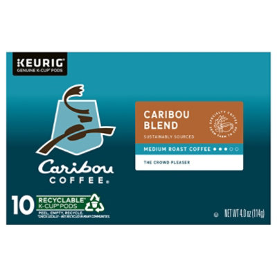 Caribou Coffee Caribou Blend Keurig Single-serve K-cup Pod, Medium Roast Coffee, 10 Count - 10 CT - Image 2