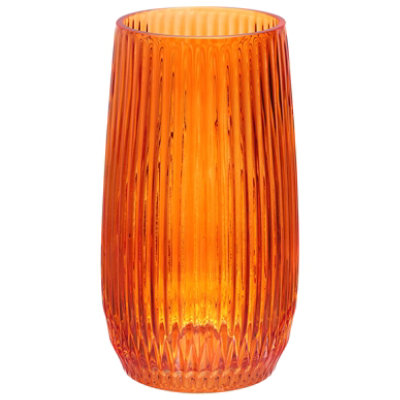 Debi Lilly Ribbed Candle Holder Large Red - EA - Image 3