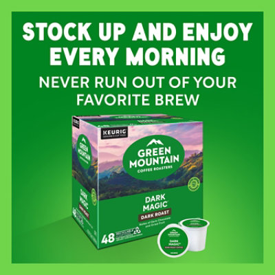 Green Mountain Coffee Roasters Dark Magic Dark Roast Coffee K Cup Pods - 48 Count - Image 2